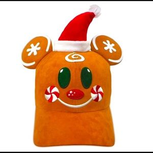 Disney Parks Christmas Gingerbread Mickey Mouse Baseball Cap New